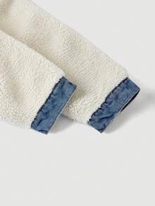 Sweetra Women's Casual Color Block Hooded Denim Jacket, Autumn/Winter