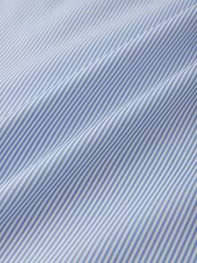 SHEIN CURVE+ Áo nỉ dài tay kẻ sọc tương phản dành cho nữ cỡ lớn - Nhiều màu - Xem 6