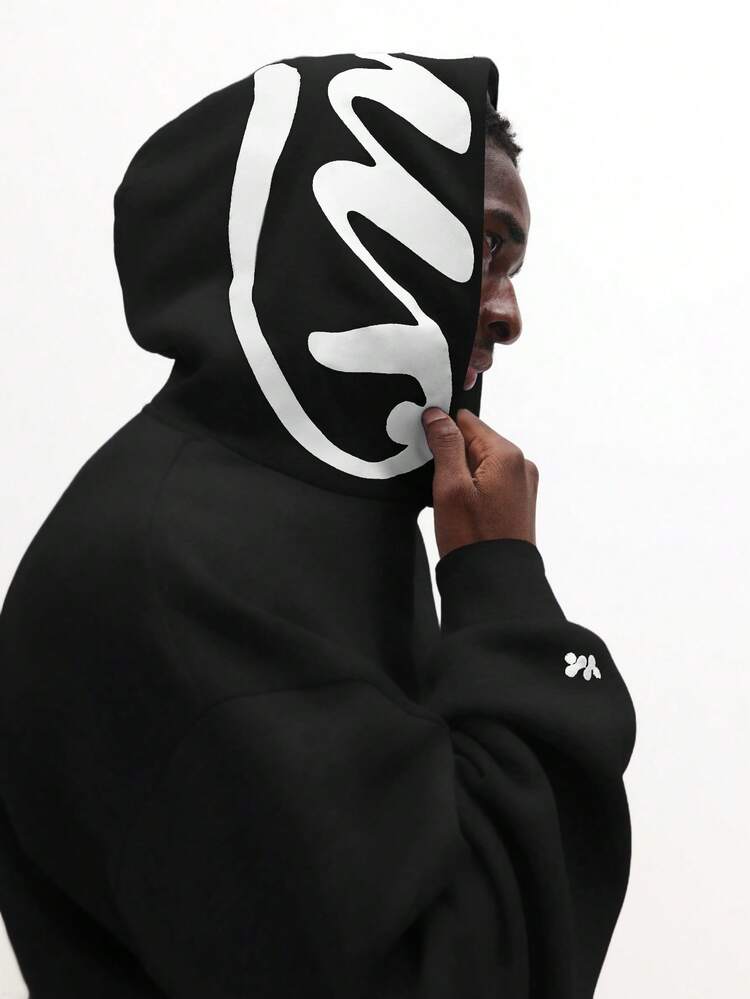 Sweat à capuche avec logo script