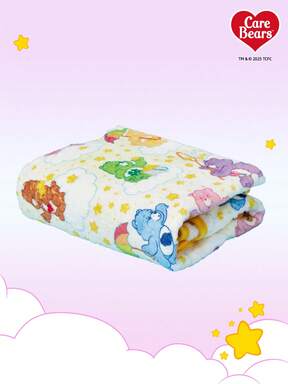Care Bears X PETSIN 1ชิ้น สัตว์เลี้ยง แมว สุนัข หมีอเนกประสงค์ ลายน่ารัก พิมพ์ลาย ผ้าพลัฌอุ่นสี่ฤดู ผ้าห่มสุนัข