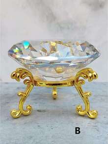 Artificial Crystal Glass Clear Rhinestone With Silver Base Stone Best Gifts - Multicolor - View 9