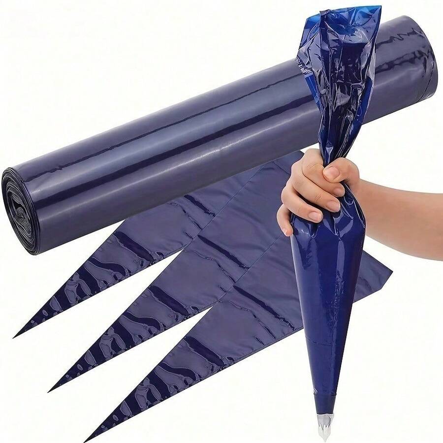 50 túi đựng bánh ngọt dùng một lần, túi bắt kem PET dày 16 inch dùng để trang trí bánh, phụ kiện làm bánh chuyên nghiệp - Màu xanh lam - Xem 1