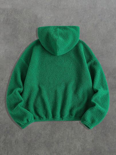 Street Life Sweat-shirt-shirt à capuche zippé sur le devant en polaire pour hommes, automne/hiver