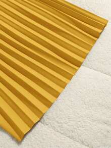 GlowEve CURVE 2件套大码女式无袖上衣和休闲宽松褶皱阔腿裤套装 - 黃色 - 查看 7