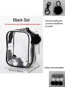 SHEIN Tas Penyimpanan Display, Kantong Anti Debu Transparan untuk Boneka Monster yang Elegan, Organizer PVC Portabel & Tahan Air dengan Gantungan Kunci untuk Boneka, Mainan, Kabel, Ideal untuk Hadiah Ulang Tahun/Natal (Boneka Tidak Termasuk) - MultiWarna - View 15