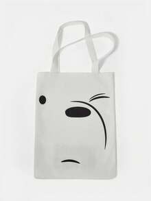 We Bare Bears X SHEIN Túi Tote Nữ Dễ Thương Đa Năng Di Động - Hoạt hình - Xem 8