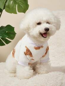 PETSIN Áo hoodie cho thú cưng, món quà thích hợp cho người nuôi thú cưng. - trắng - Xem 8