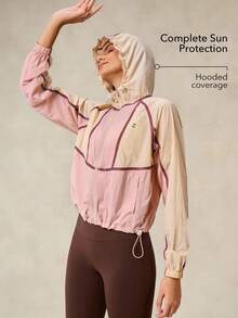 OutZeal UV Protection UPF50+ Cooling Lightweight Color-Blocking Outdoor Sun-Proof Jacket Summer Hiking