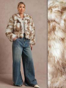 Lumalex VITNOS Luxury Fashionable & Elegant Women's Loose Fit Long Sleeve Faux Fur Leopard Print Coat,Elegant And Sexy Outerwear With High-End Vibe, Autumn/Winter Fashionable For Party Occasions Holiday VacationCoat, New Year's Outfit, Party, Night Out, Dates, Cute Costume For Women, Wedding Guest, Graduation Prom Coat, Business Casual Dress For Women, Teacher's Outfit, Luxury Evening Coat For Women, Elegant Coat For Parties, Birthday Outfit