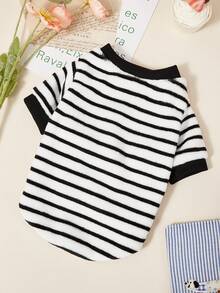 PETSIN 秋冬休闲条纹保暖宠物卫衣 - 彩色 - 查看 2