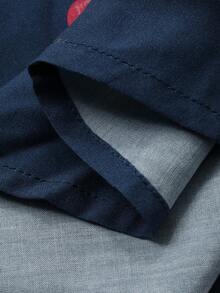 DAZY Blumenmuster Loose Damen Nachthemd mit Kordelzug Taille, Winter, Moo Moo Nachthemd