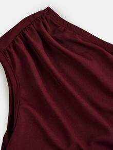 Girlism Elegant Ruffle Mermaid Hem Asymmetric Shoulder Club Party Dress For Teen Girls