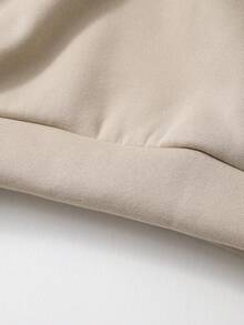 SHEIN 女童两件套撞色领运动衫和迷你裙套装