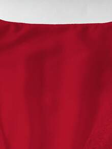 Lyrianda 高端奢华法式蕾丝连衣裙，新款时尚优雅 V 领喇叭袖连衣裙，派对晚礼服，正式生日礼服 - 紅色 - 查看 4