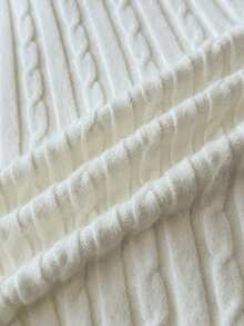 INAWLY Áo khoác cardigan dệt kim xoắn cổ tay mềm mại thời trang nữ có khóa kéo - Màu be - Xem 5