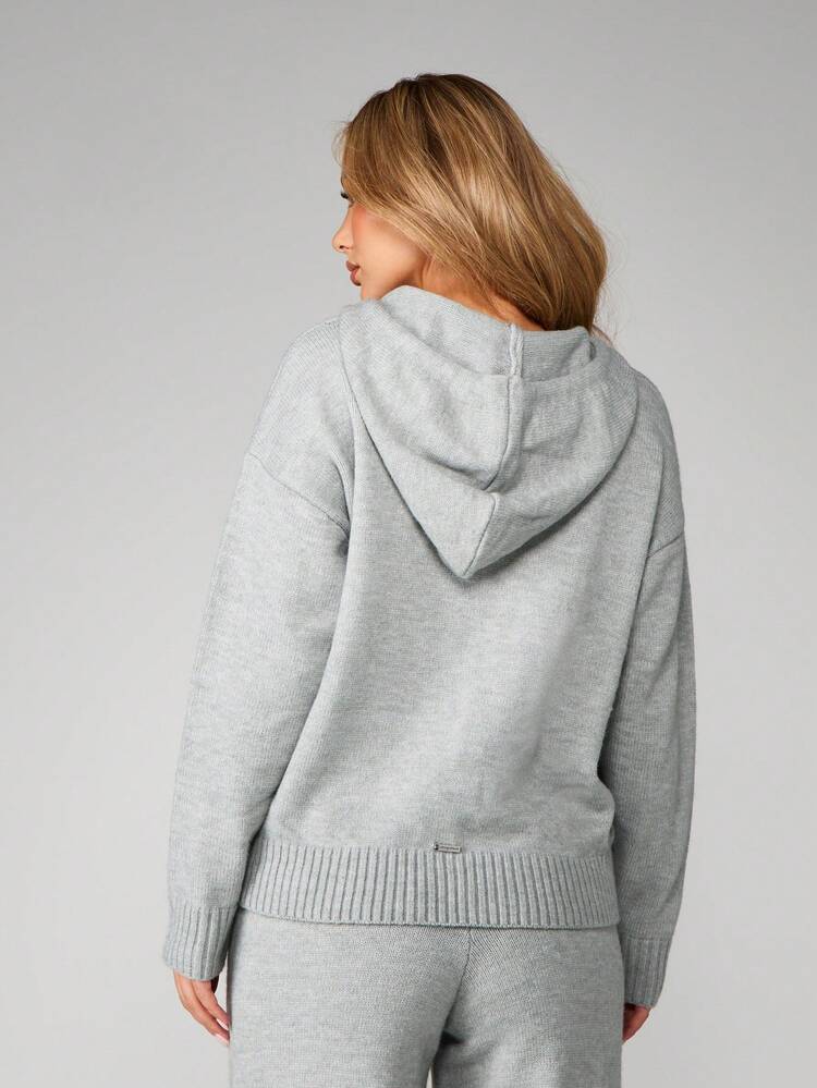 Missguided x Playboy Knitted Cardigan And Wide Leg Pants Matching Set For Women - Fall Winter Loungewear Outfit