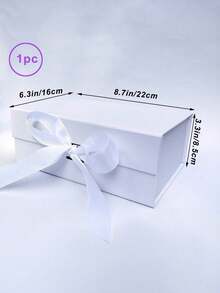 Collapsible Thick Hard Cardboard Gift Boxes For Presents Packaging, Rectangle Box  Closure With Ribbon For Groomsman Proposal Box, Wedding, Christmas, Halloween, Birthday Gift Packaging,School Supplies,Back To School - Multicolor - View 35