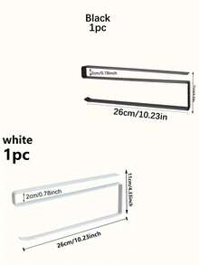 1 szt. Wieszak na ręczniki papierowe, metalowy stojak do przechowywania, nieperforowany stojak na ręczniki kuchenne, stojak na papier toaletowy, stojak do przechowywania, folia spożywcza na ręczniki kuchenne, stojak do przechowywania tkanin - Biały - Zobacz 15