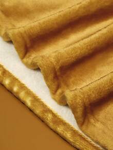 TOM & JERRY X SHEIN 1条法兰绒毯，厚实保暖，3D耳朵设计，床毯，适合在床上、沙发上、学校、办公室使用。 - 彩色 - 查看 7