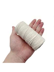 2mm 100M Colorful Macrame Cord Handmade Crafts DIY Beige Twisted Cord Twine Rope String Home Textile Two Strand Weaving Decor