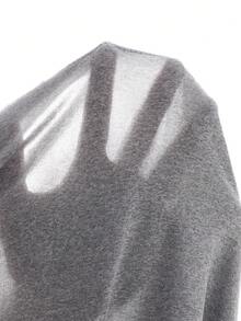 SHEIN Áo thun tay ngắn lệch vai đơn giản cho bé gái tuổi teen - Nhiều màu - Xem 8