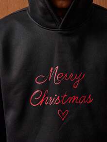 SWAVVY Áo hoodie in chữ thời trang dành cho nam, Thu/Đông - màu đen - Xem 7