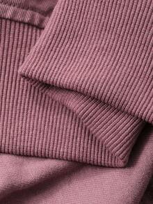 DAZY Áo khoác denim thường ngày dành cho nữ có đinh tán và khóa kéo, Thu/Đông - Hồng - Xem 5