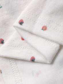 DAZY 3pcs/Set Cherry Blossom Print Cardigan, Camisole & Shorts Women Pajama Set