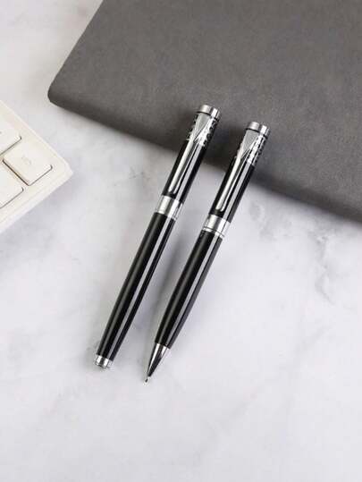 Premium Metal Ballpoint Pens, Executive Pen Gift For Men Husband Dad. Rotating Mechanism For Office Business Conference & Corporate Supplies