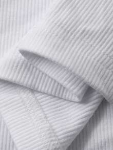 Livesso 蕾丝拼布修身女式纽扣吊带背心 - 白色 - 查看 9