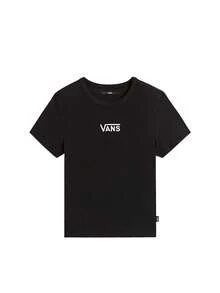 Vans تي شيرت قطن أسود من فانز كاميرون للنساء - الأسود - مشاهدة 4