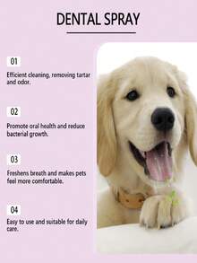 1 pieza/2 piezas Spray dental para mascotas para limpiar la boca y los dientes de las mascotas, eliminar manchas y dientes amarillos - Multicolor - Ver 11