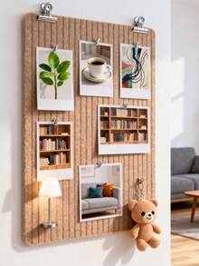 1 Pcs No-Drill Vertical Rectangular Modern Fabric Frame Wall-Mounted Felt Board For Photo Wall, Bulletin Board, Memo Board, Diy Craft - Removable, With Soft Cork Board And Memo Board, For Wall Decor, Room Decor, Party Photo Display, Surprise Announcements, Wall Storage In Bedroom, Study, Living Room, Office, Classroom, Dorm Home Decor Back To School School Supplies,Fall Decor,Christmas Decorations Boys Backpack, Halloween, Backpack School. Clear Backpack, School, Halloween Costume. - Multicolor - View 9