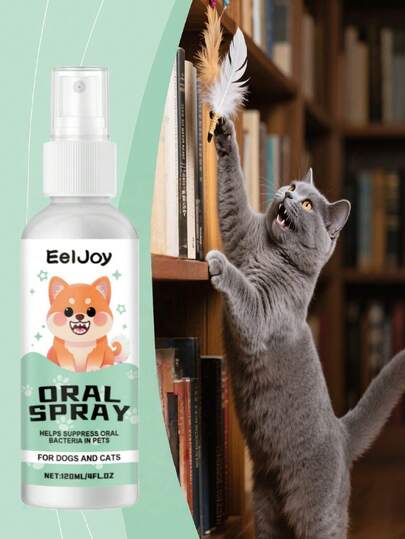 1pc Pet Oral Spray Refreshes Pet Breath, Protects Teeth, Removes Tartar And Yellow Teeth