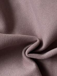 SHEIN Baby Girl 2pcs/Set Fall Outfits For Girl Casual Daily Style Solid Color Suit,Thin Fabric Long Sleeves Bowknot Decoration Hooded Coat&Long Simple Pants - Purple - View 7