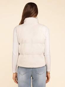 Coeurva 女式无袖绗缝羊毛背心（有领）