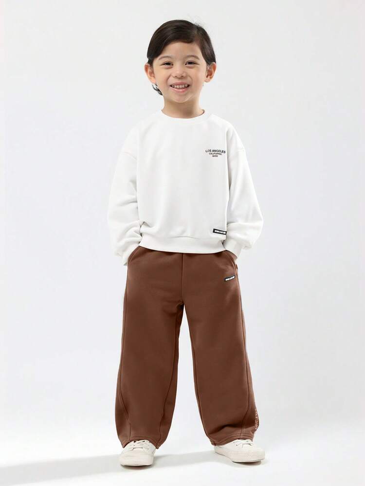 Los Angeles Crewneck Sweatshirt With Sweatpants Set