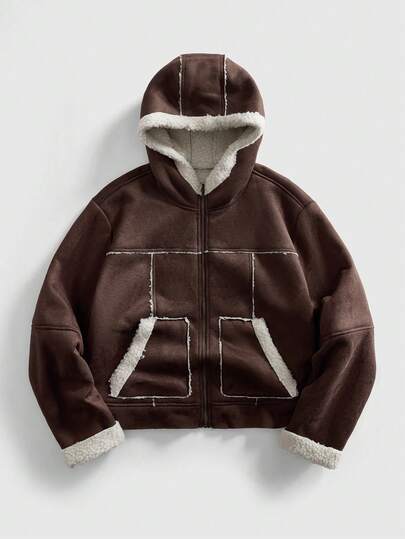 Street Life Men's Casual Thick Loose Hoodie Jacket, Autumn/Winter