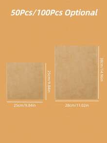 Giấy gói bánh sandwich (50/100 tờ, họa tiết ngẫu nhiên), giấy lót khay, giấy lót giỏ đựng thực phẩm, giấy gói chống dầu, giấy lót bánh mì, giấy lót khay bánh, giấy lót bàn, phụ kiện nhà bếp, dụng cụ nhà bếp, dụng cụ chống dầu, giấy gói đồ dã ngoại. - màu nâu - Xem 2