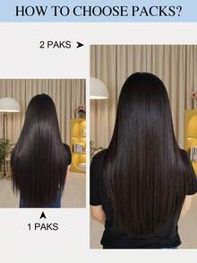 Extensiones de cabello de crochet 100% cabello humano Remy pre-separadas, cabello liso sedoso, línea de plumas cabello liso hueso, extensiones de cabello S1Color - S1 - Ver 7