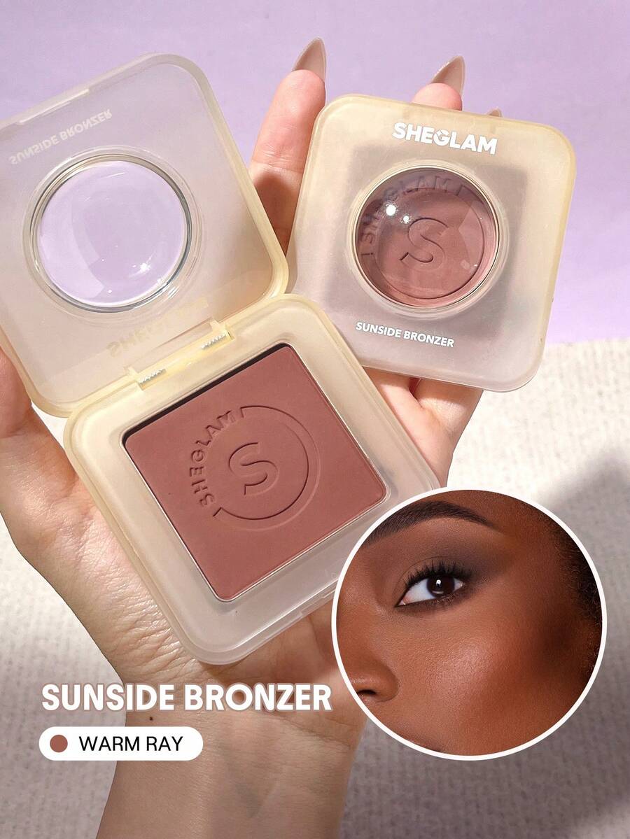 SHEGLAM Sunside 古銅色-暖光粉輪廓持久均勻著色中性暖色調古銅色雕塑自然啞光面部彩妝促銷輪廓和古銅色 品牌 美容 化妝 化妝品 適合女性與女孩 完美搭配夏季春季 Y2K 時尚 流行 生日 母親節禮物 假期 派對準備就緒 最佳顏色 - Warm Ray - 查看 1