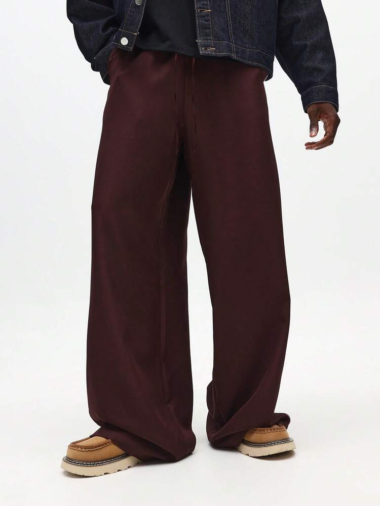 Pantalon ample à enfiler à jambe large