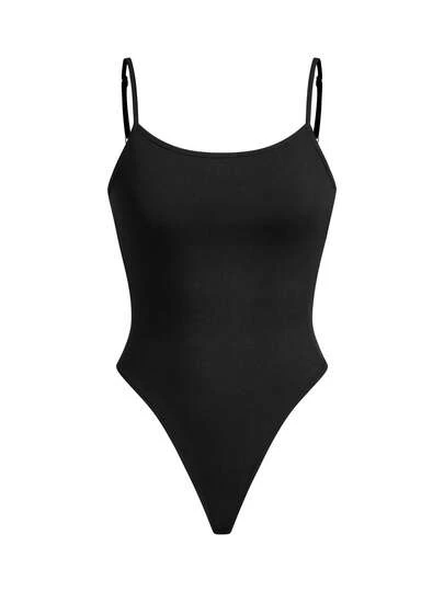 Easithlete 女式纯色罗纹吊带背心连体裤