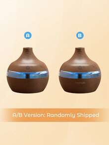 Madebyblanc Wood Grain Humidifier LED Night Light Mist Maker Air Humidifier Essential Oil Diffuser Small Humidifiers For Bedroom Office Car Home