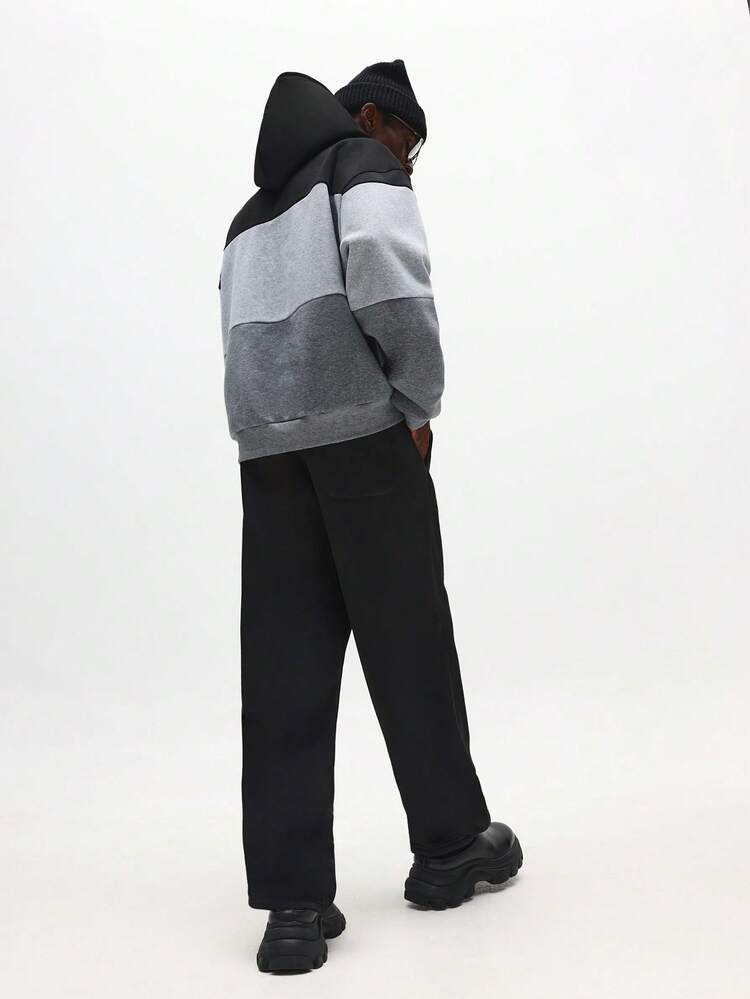 Color Block Hoodie With Sweatpants