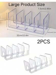 4PCS Clear Wardrobe Bag Storage Tote Purse Bag Divider Removable Cabinet Rack, Wardrobe Suitable For Bedroom Bathroom Office Practical Book Divider L Shape Storage Rack, Space Saving Storage Rack, Car Organizer Storage Bins Drawer Organizer, For Clothing Wardrobe Storage Closet Dividers Closet Dividers Sweater Sock Pants Jeans Underwear - transparent - View 16