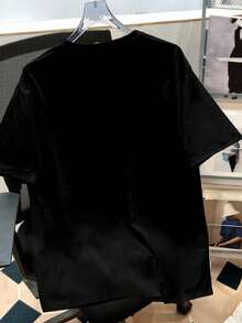 Looney Tunes X Manfinity Manfinity Joysei Men's Casual Basic Cartoon Print Round Neck T-Shirt - Black - View 2