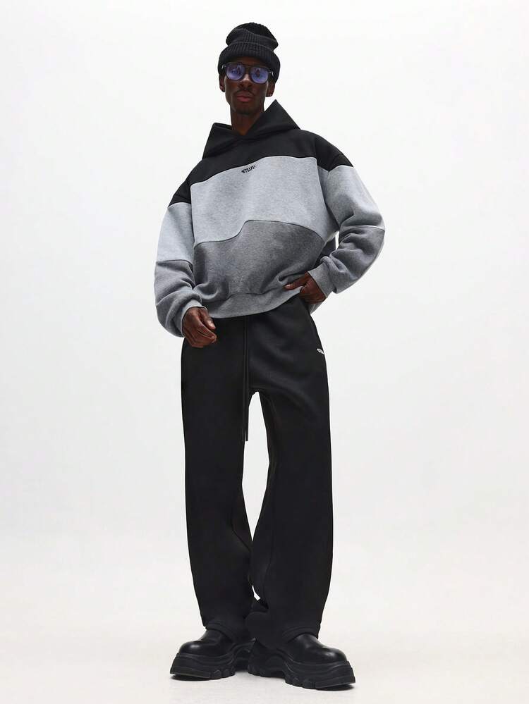 Color Block Hoodie With Sweatpants