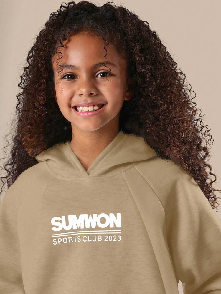 Hoodie And Sweatpants Set With Hood