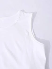 Sparklyn 3pcs/Set Teen GirlCasual Outfit, Including Hooded Zip-Up Sweatshirt With Horse Print, White Tank Top, And Elastic Waist Straight Leg Pants, Autumn - Navy Blue - View 7